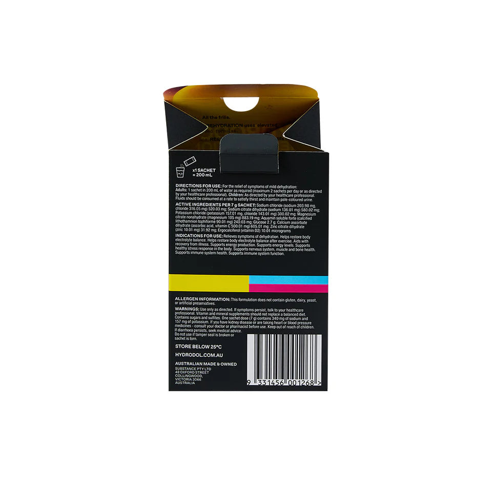 Hydrodol Rehydration X Immunity powder 10 pack