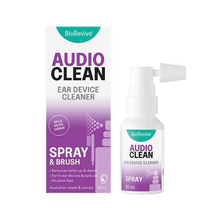 AudioClean - Ear Device Cleaner Spray & Brush