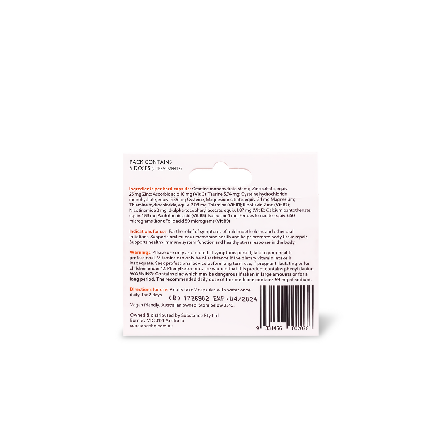Mouth Ulcer 8caps