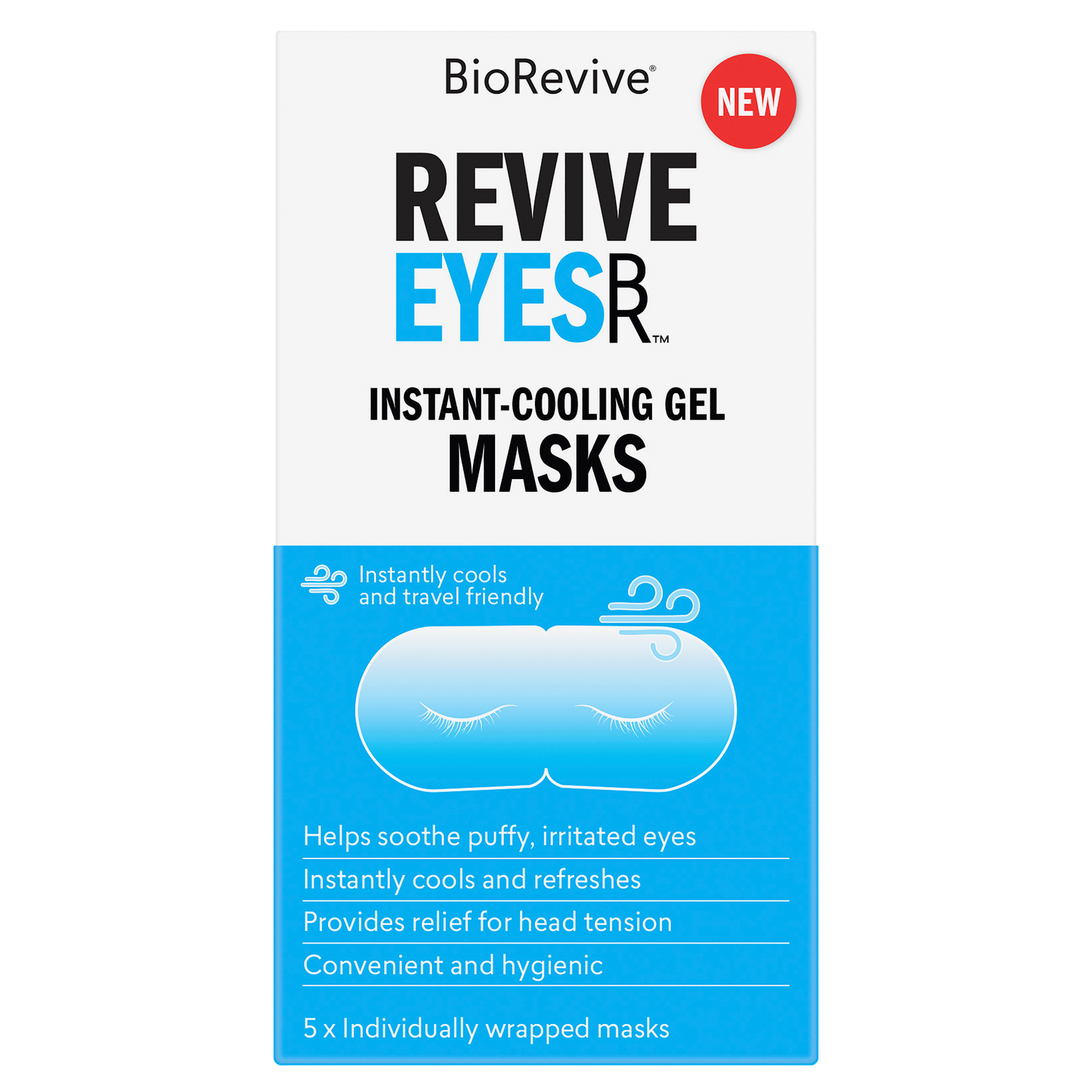 BioRevive ReviveEyes Instant-Cooling Gel Mask