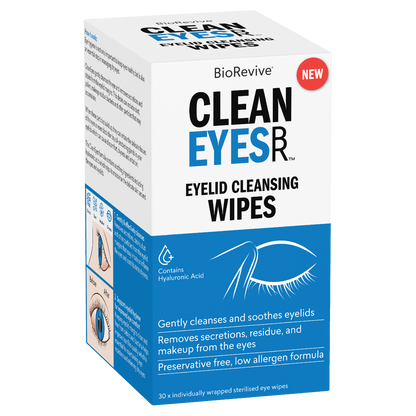 BioRevive CleanEyes Wipes 30 pack