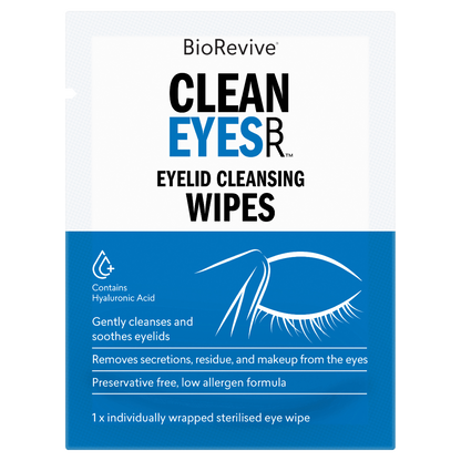 BioRevive CleanEyes Wipes 30 pack